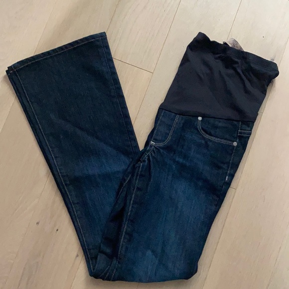 Paige Maternity Laurel Canyon Bootcut Jeans - Picture 2 of 7